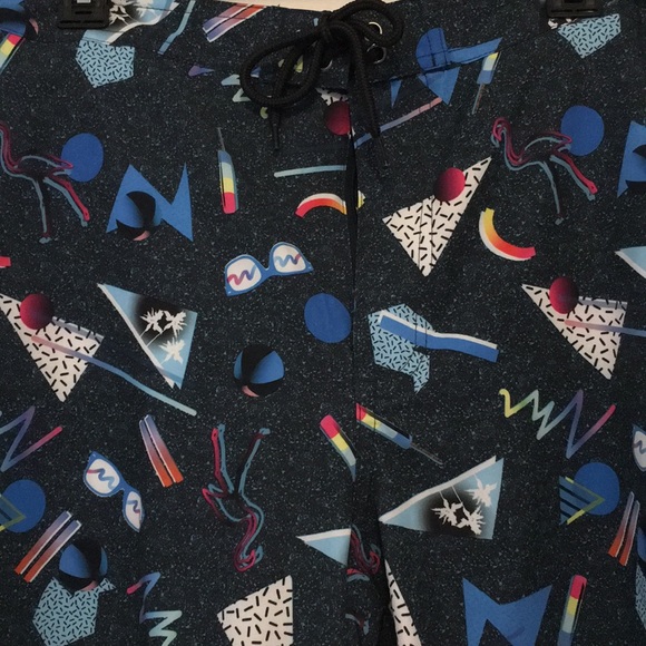 Men’s 90s Inspires Swim Shorts - Picture 2 of 6